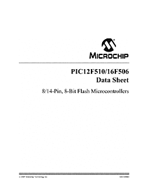 DataSheet PIC12F510 pdf